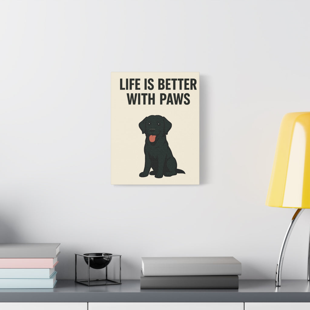 Dog Breed Canvas - Black Labrador