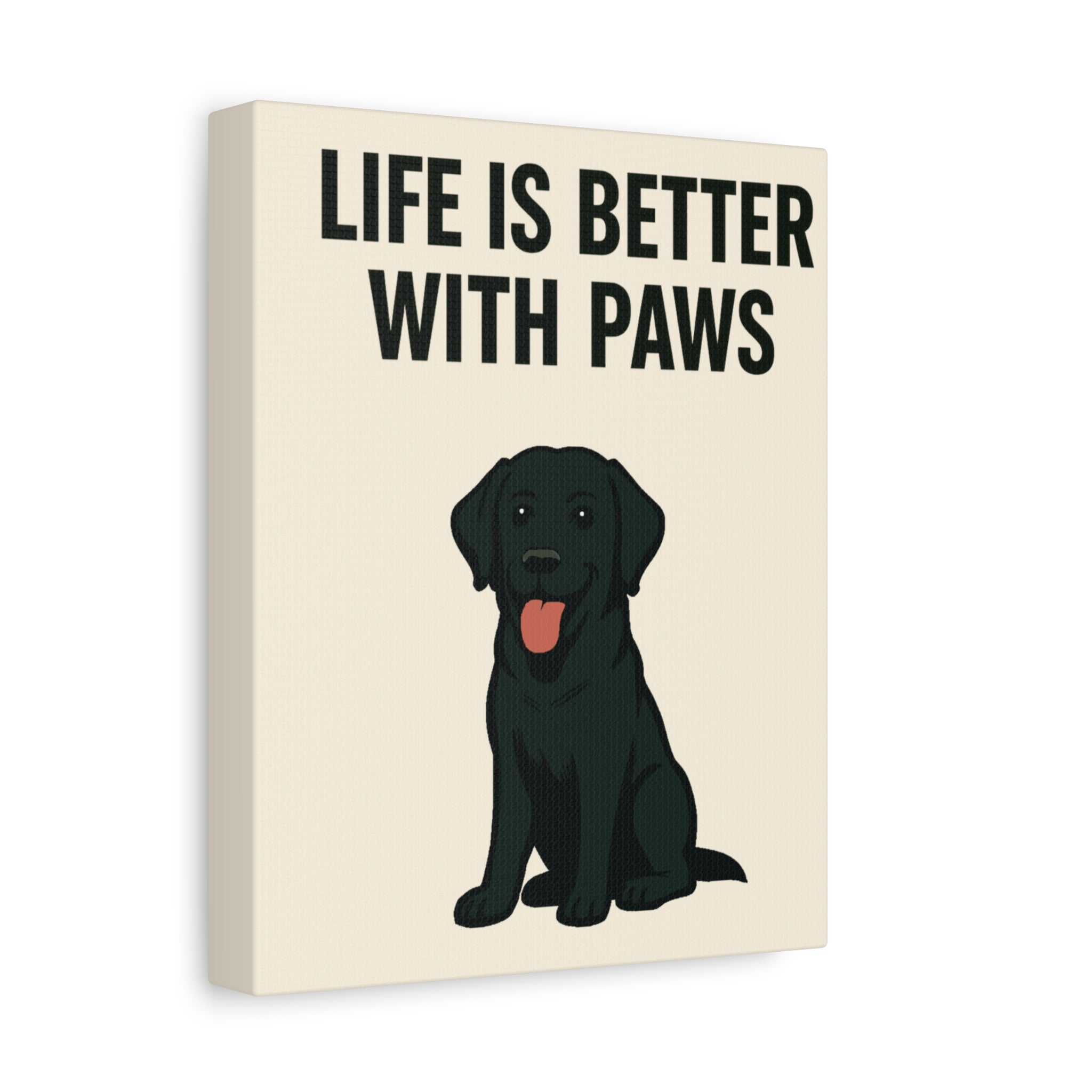 Dog Breed Canvas - Black Labrador