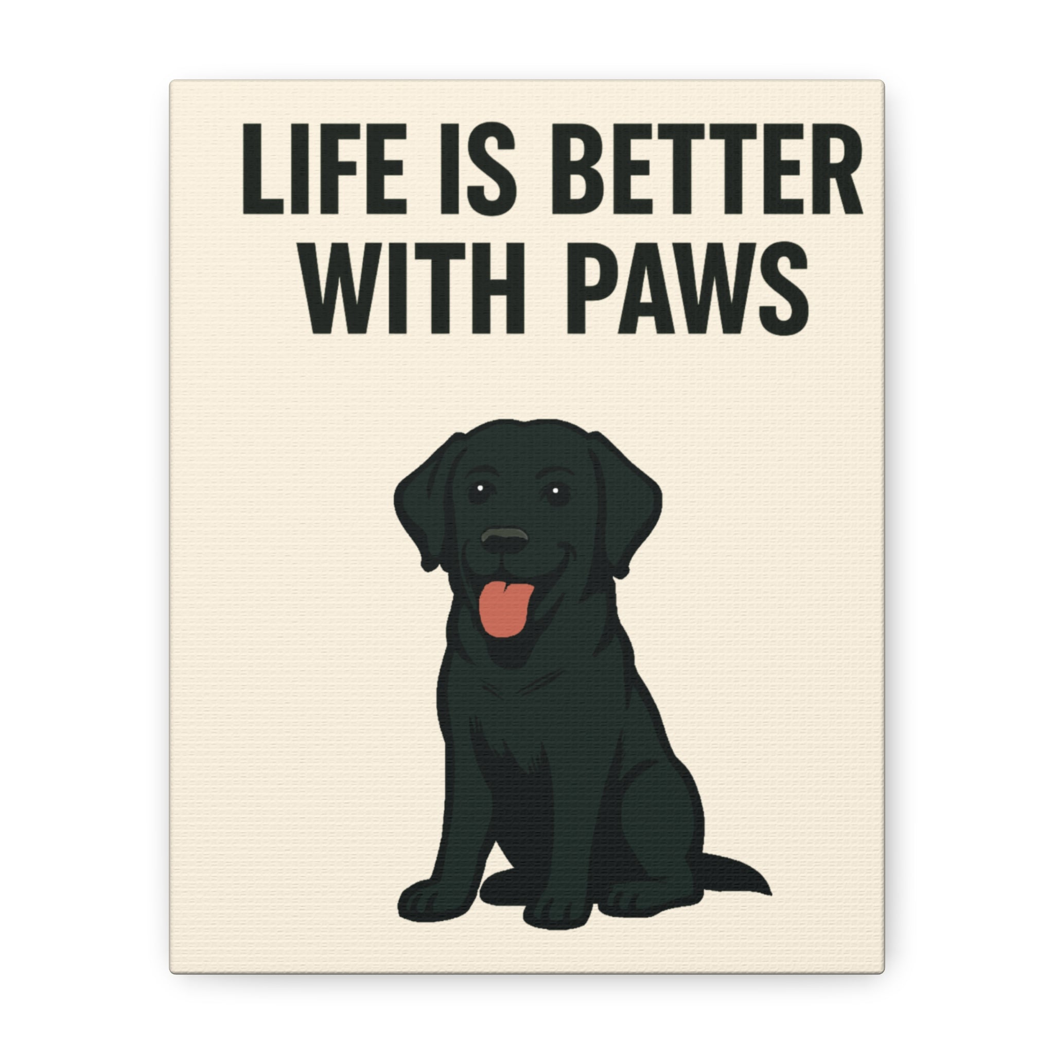 Dog Breed Canvas - Black Labrador