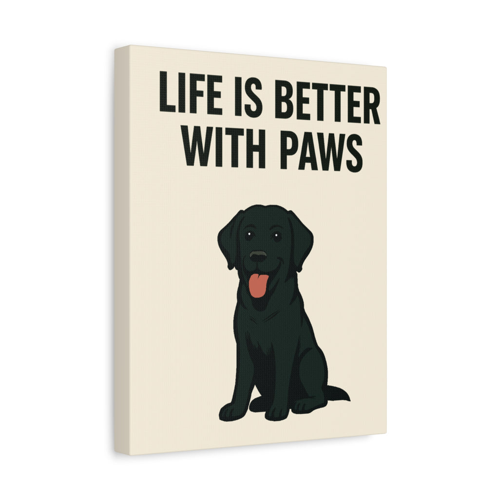 Dog Breed Canvas - Black Labrador