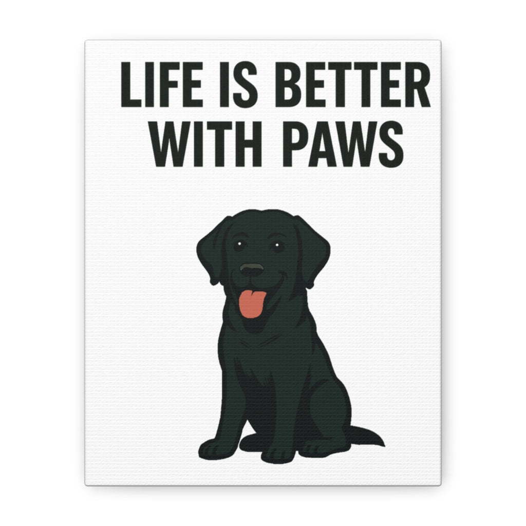 Dog Breed Canvas - Black Labrador