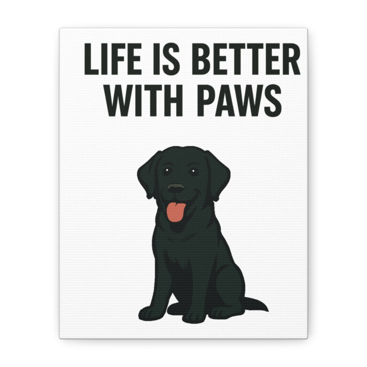 Dog Breed Canvas - Black Labrador