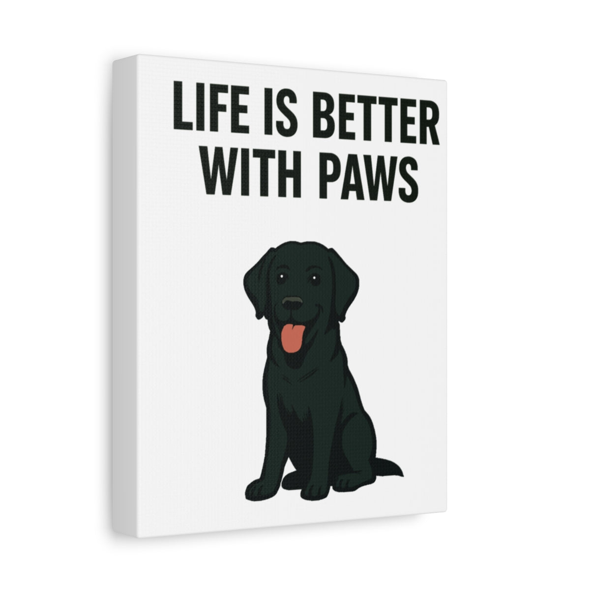 Dog Breed Canvas - Black Labrador