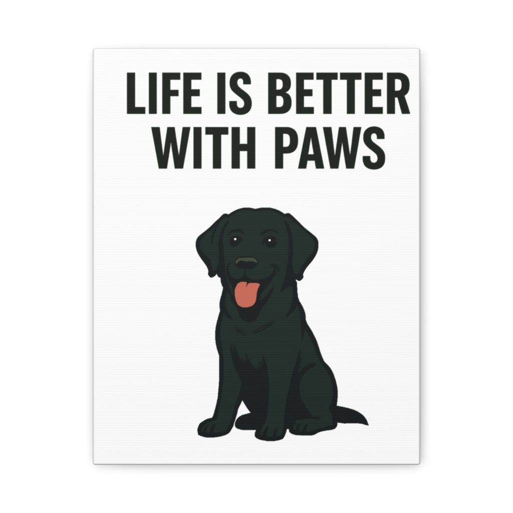 Dog Breed Canvas - Black Labrador