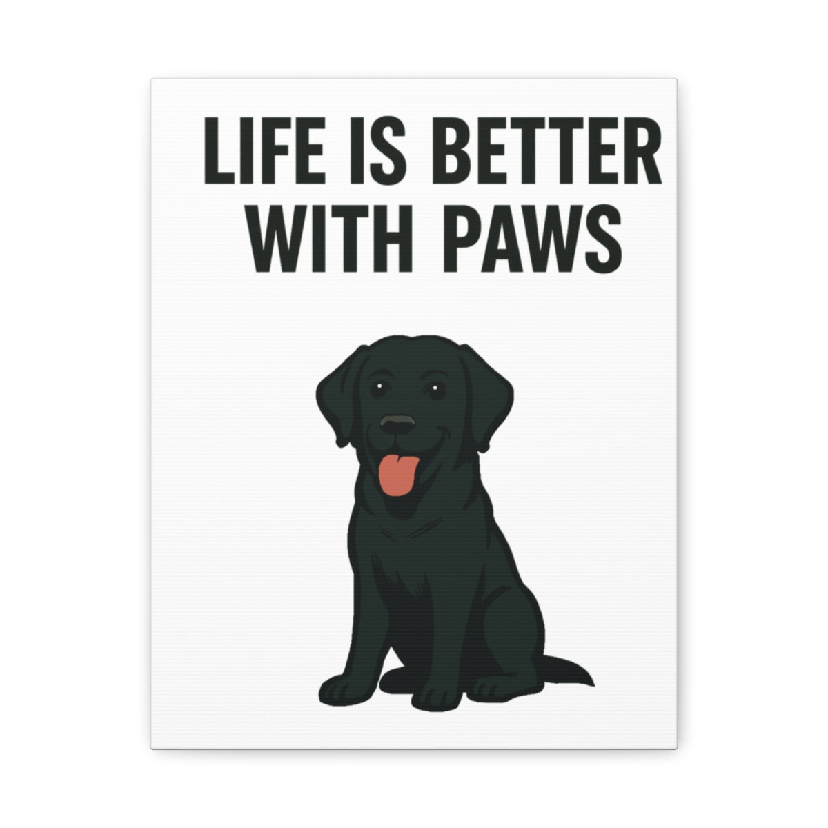 Dog Breed Canvas - Black Labrador