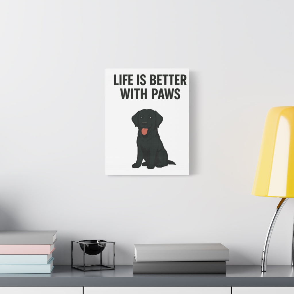 Dog Breed Canvas - Black Labrador