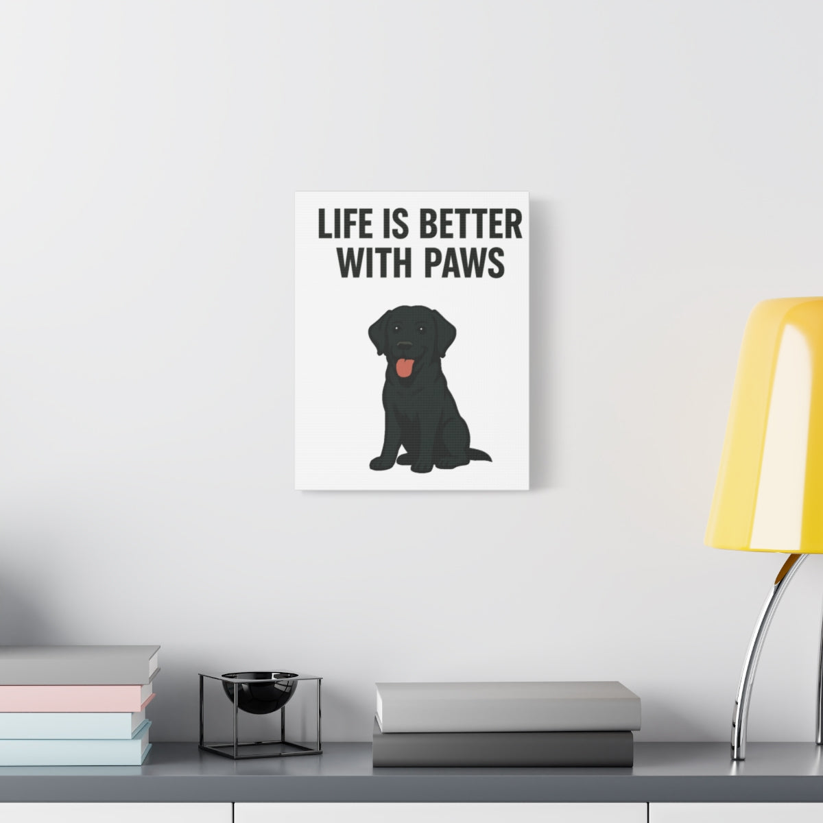 Dog Breed Canvas - Black Labrador